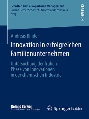 cover image of Innovation in erfolgreichen Familienunternehmen